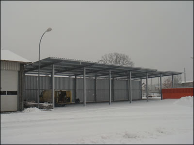 Neubau &Uuml;berdach f&uuml;r Aufsatzstreuer (Winterdienst)