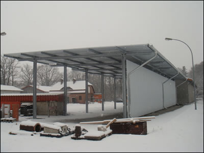 Neubau &Uuml;berdach f&uuml;r Aufsatzstreuer (Winterdienst)