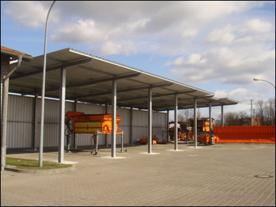 Neubau &Uuml;berdach f&uuml;r Aufsatzstreuer (Winterdienst)