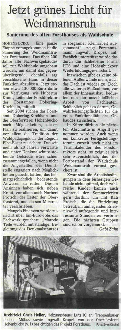 Sanierung Waldschule Waidmannruh