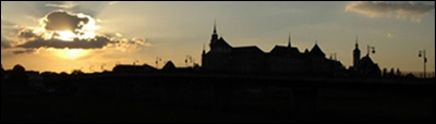 Doberlug im Sonnenuntergang